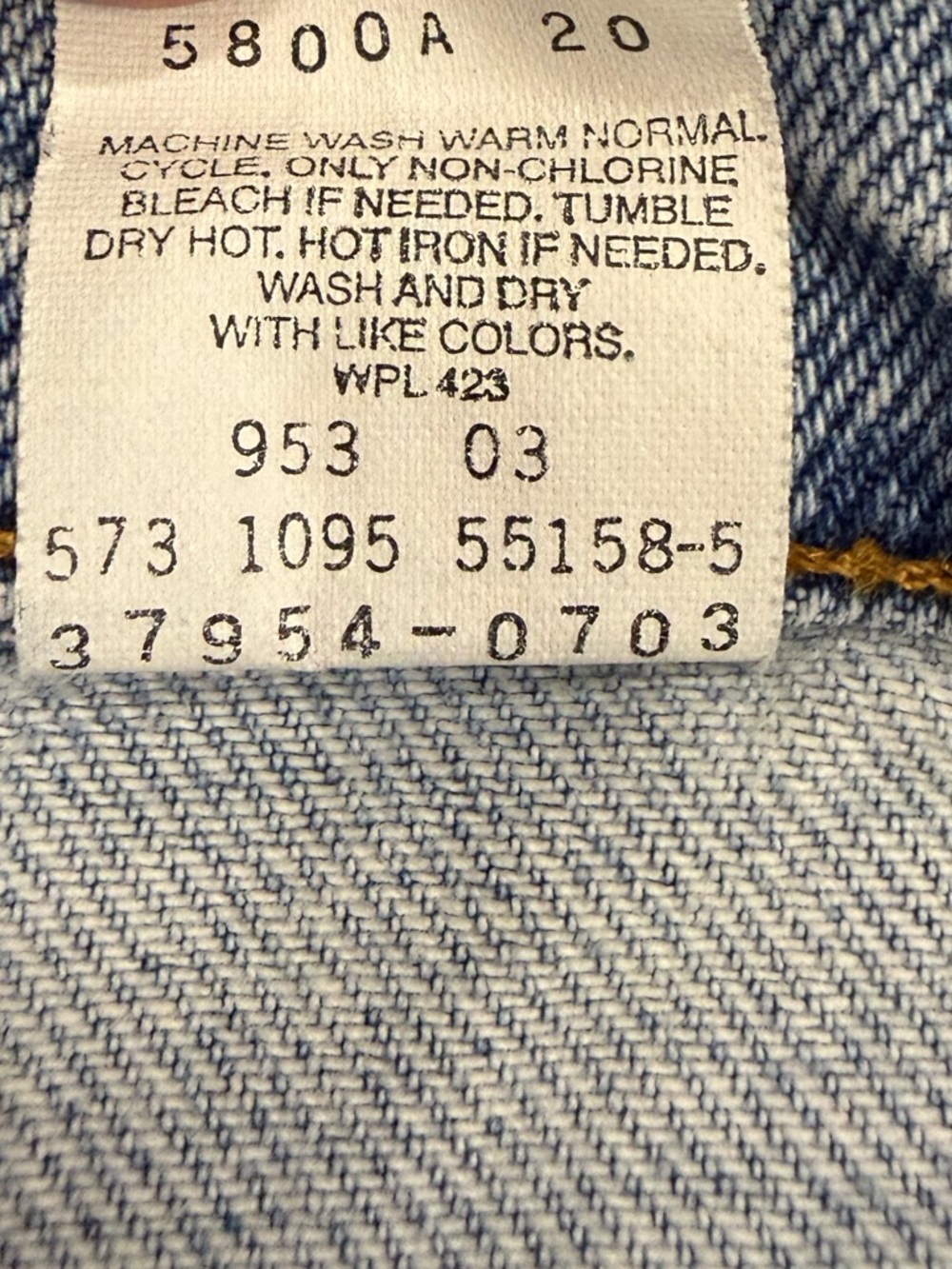 Vintage 1990s Levi’s 954 Orange Tab Denim Shorts Size 11 Made in USA - Picture 7 of 10